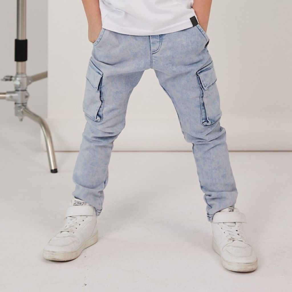 spodnie jeansowe bojówki  dla chłopca zdjęcie 1