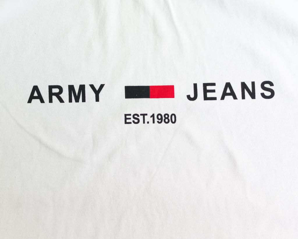 męski T-shirt  militarny - Army Jeans zdjęcie 2