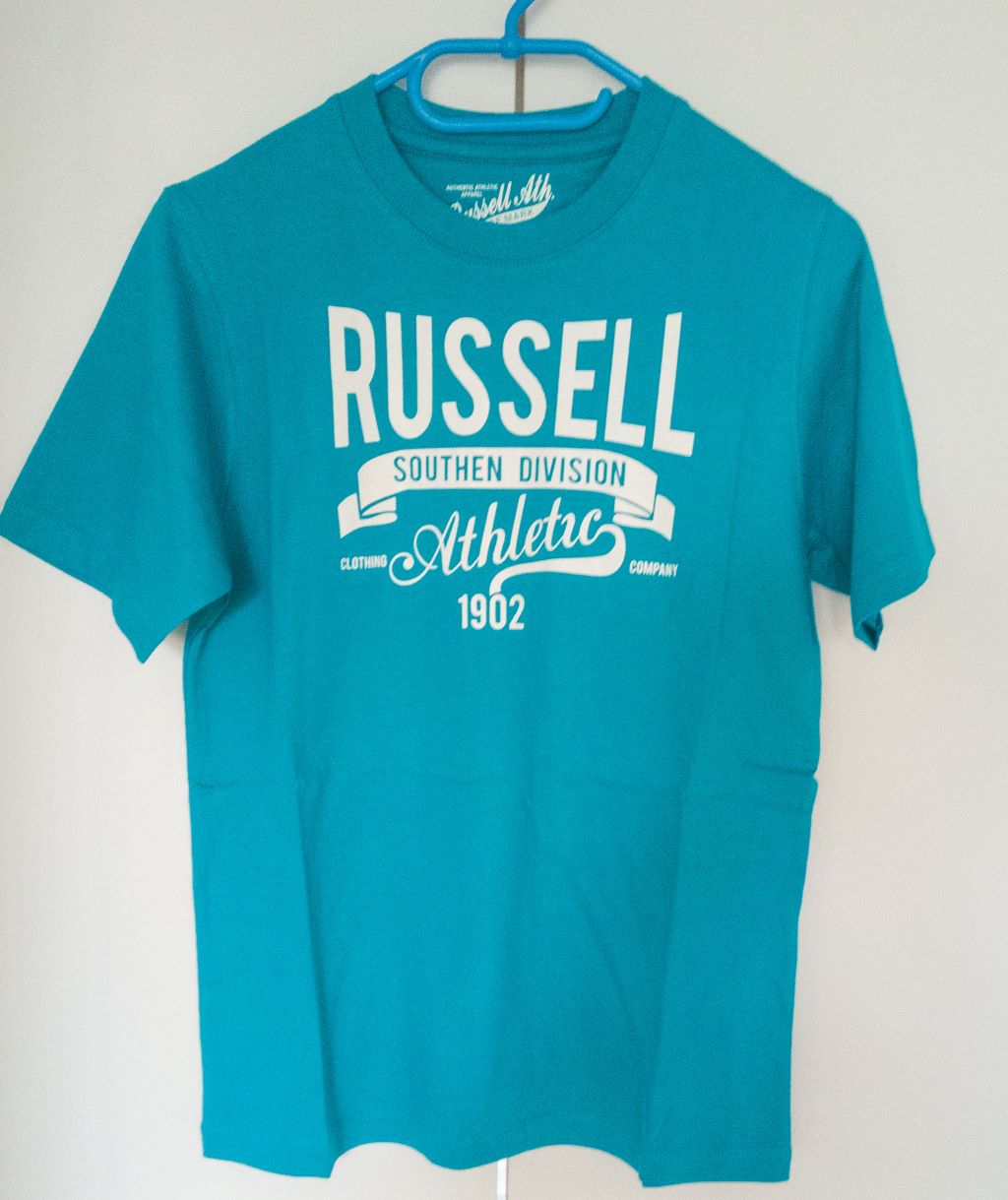 T-shirt młodzieżowy  z nadrukiem na przodzie - Russell Athletic zdjęcie 1