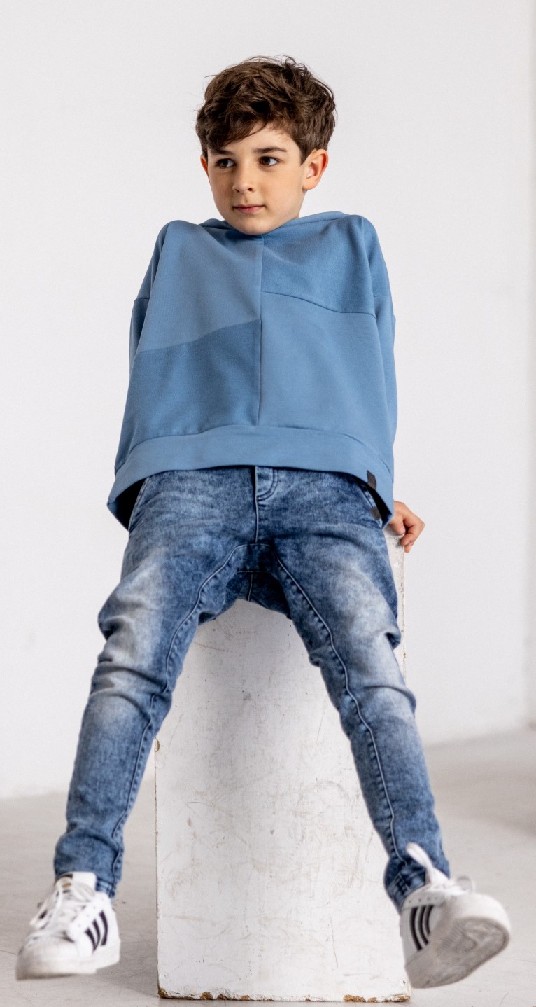 spodnie jeansowe niebieskie dla chłopca zdjęcie 4
